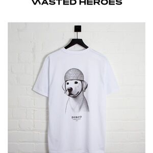 White Dog Graphic T-Shirt